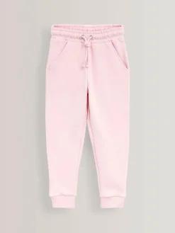 Online Next 3 Pack Soft Jersey Regular Fit Joggers (3-16yrs) Pink/Grey/Black