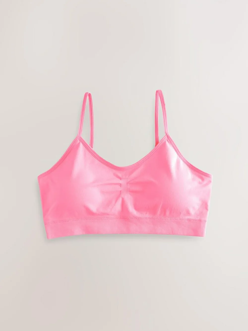Next Seam Free Strappy Crop Tops 2 Pack with Removable Lightly Padded Cups (7-16yrs)^ Bras & Crop Tops