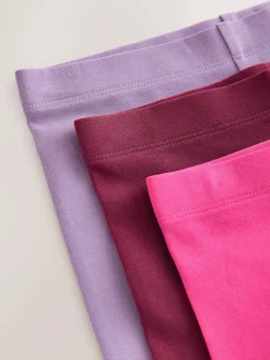 Next Pink/Lilac/Berry Regular Fit Leggings 3 Pack (3-16yrs)^ Pants & Leggings|Pants & Leggings