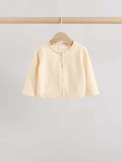 Best Next Pink/Neutral 100% Cotton Cardigans 2 Pack (0mths-3yrs)