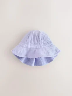 Next Pink/Purple Crinkle 2 Pack Baby Bucket Hat (0mths-2yrs)^ Hats