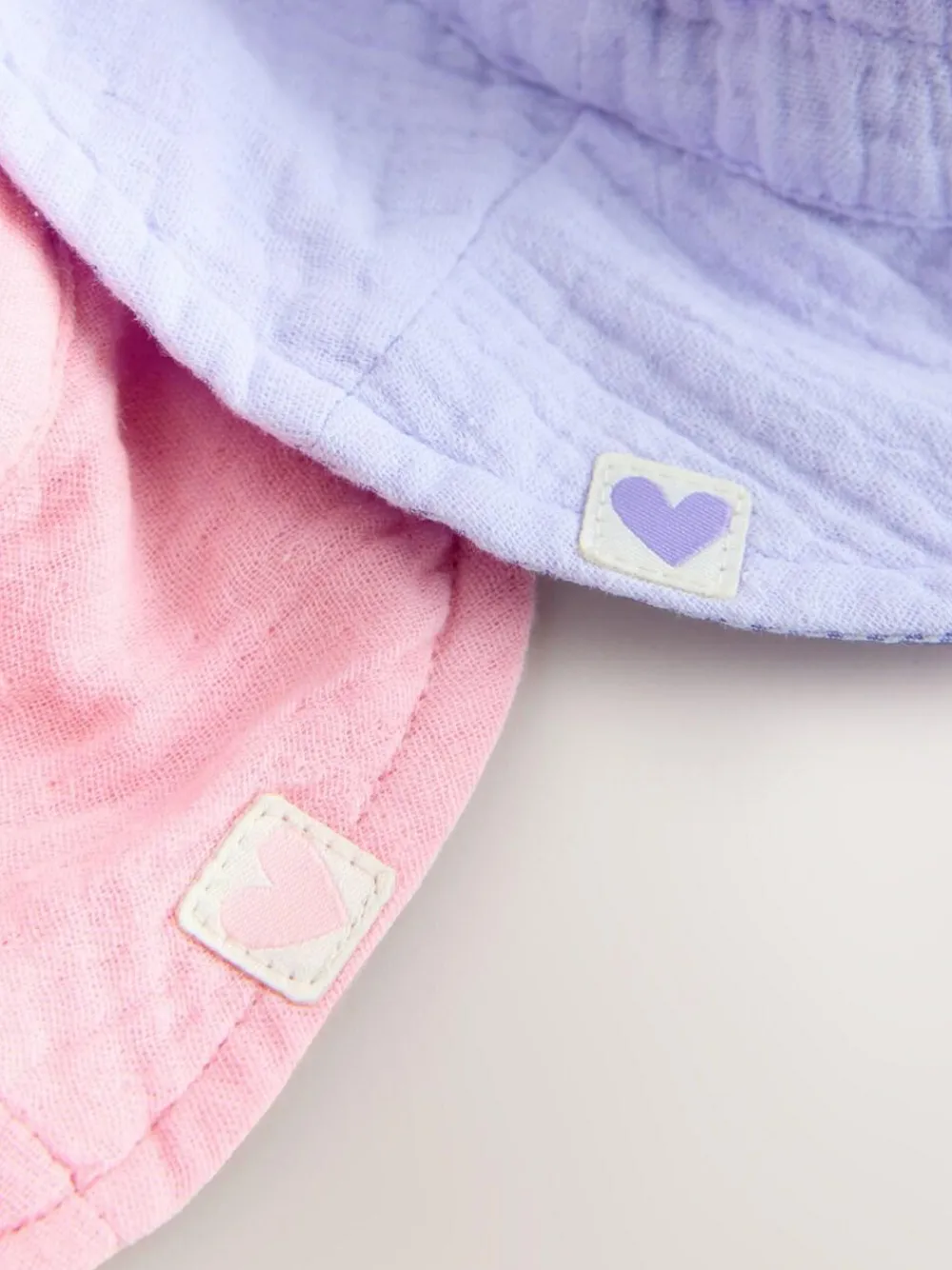 Next Pink/Purple Crinkle 2 Pack Baby Bucket Hat (0mths-2yrs)^ Hats