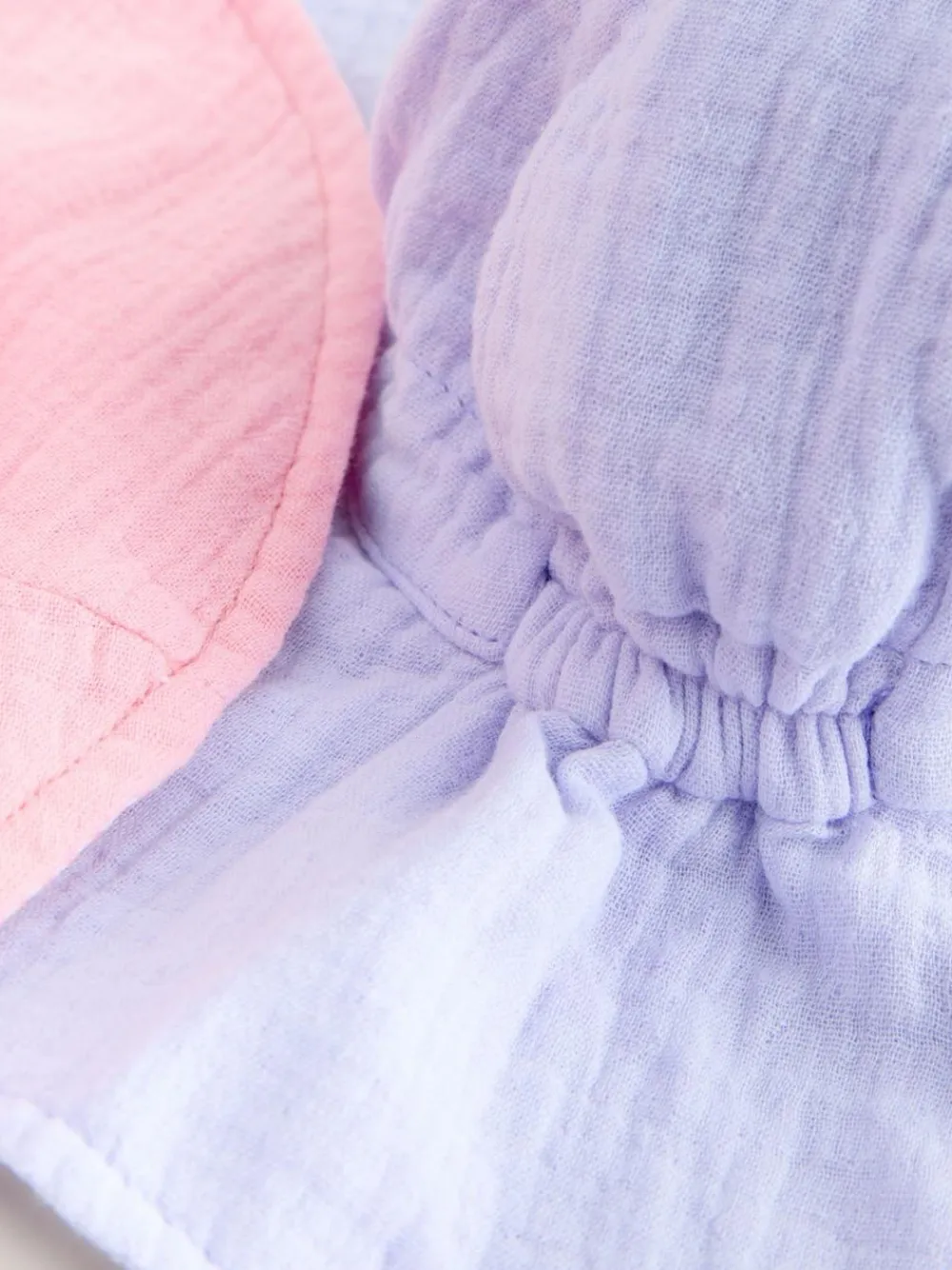 Next Pink/Purple Crinkle 2 Pack Baby Bucket Hat (0mths-2yrs)^ Hats