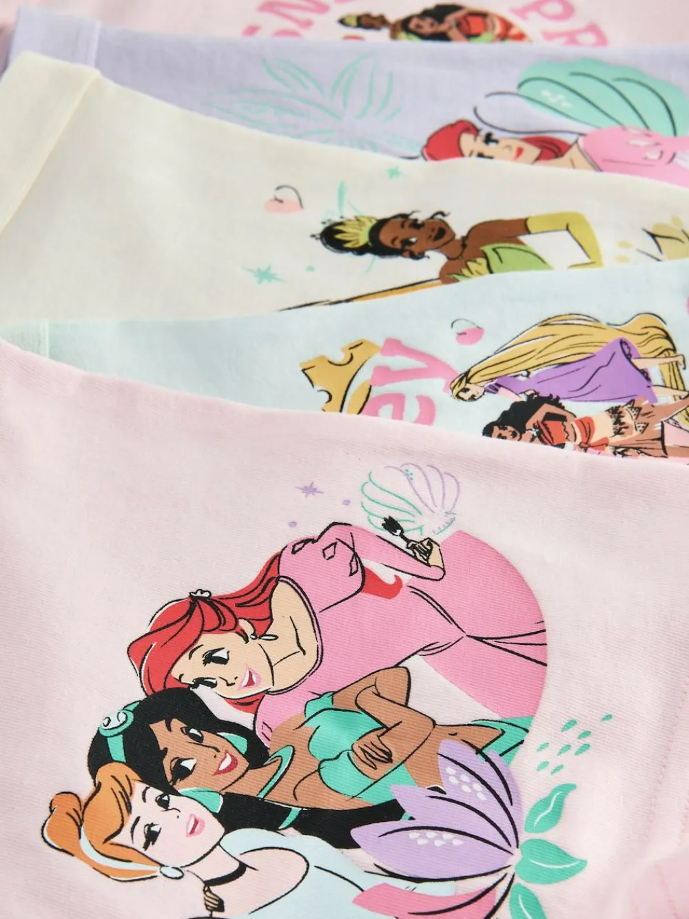 Next Pink/Purple Disney Princesses Shorts Briefs 5 Pack (2-12yrs)^ Underwear