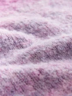 Best Next Boucle Crew Neck Jumper With Wool Pink/Purple Spacedye
