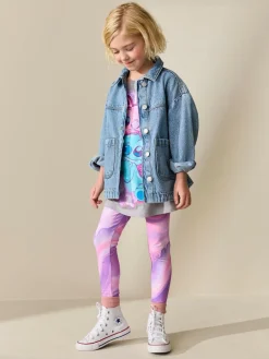 Hot Next Pink/Purple Swirl Leggings (3-16yrs)