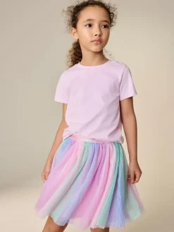 Sale Next Pull On Mesh Skirt (3-16yrs) Pink/Rainbow