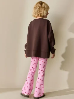 Next Pink/Red Cherry 1 Pack Rib Flare Leggings (3-16yrs)^ Pants & Leggings|Pants & Leggings