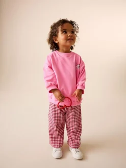 Discount Next Pink/Red Disney Minnie Mouse Long Sleeve Top and Trousers Set (3mths-7yrs)