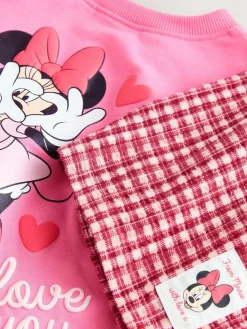 Discount Next Pink/Red Disney Minnie Mouse Long Sleeve Top and Trousers Set (3mths-7yrs)