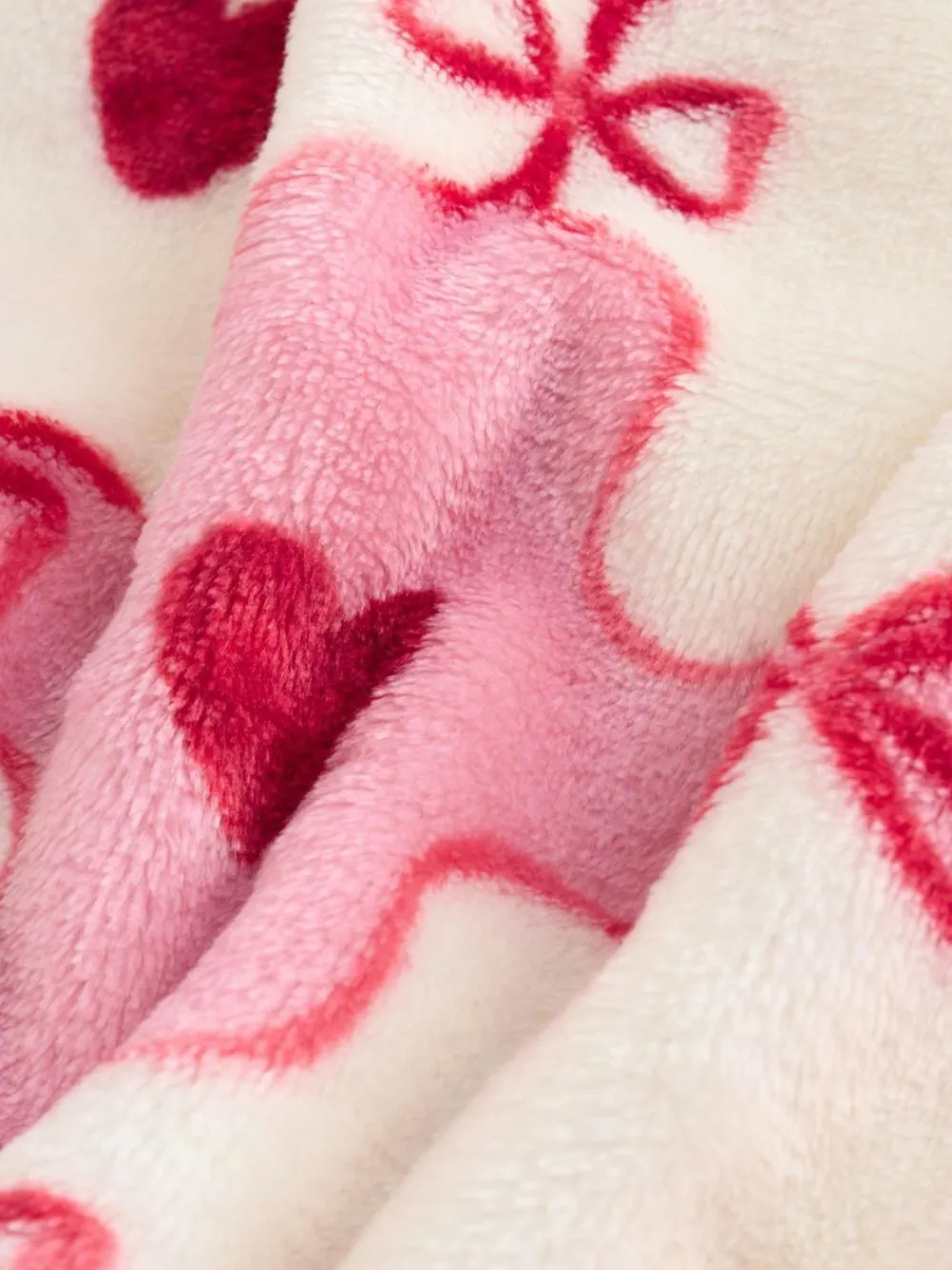 Next Supersoft Dressing Gown Pink/Red Heart