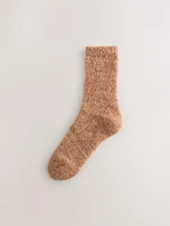 Clearance Next Boucle Cosy Socks 2 Pack Pink/Rust