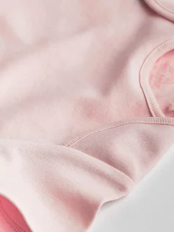 Next Pink/White 5 Pack Essential Short Sleeve Baby Bodysuits^ Bodysuits & Vests|Vests