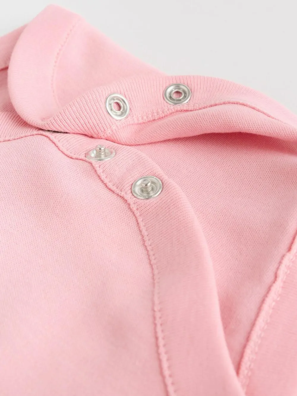 Best Next Pink/White 7 Pack Essential Vest Baby Bodysuits