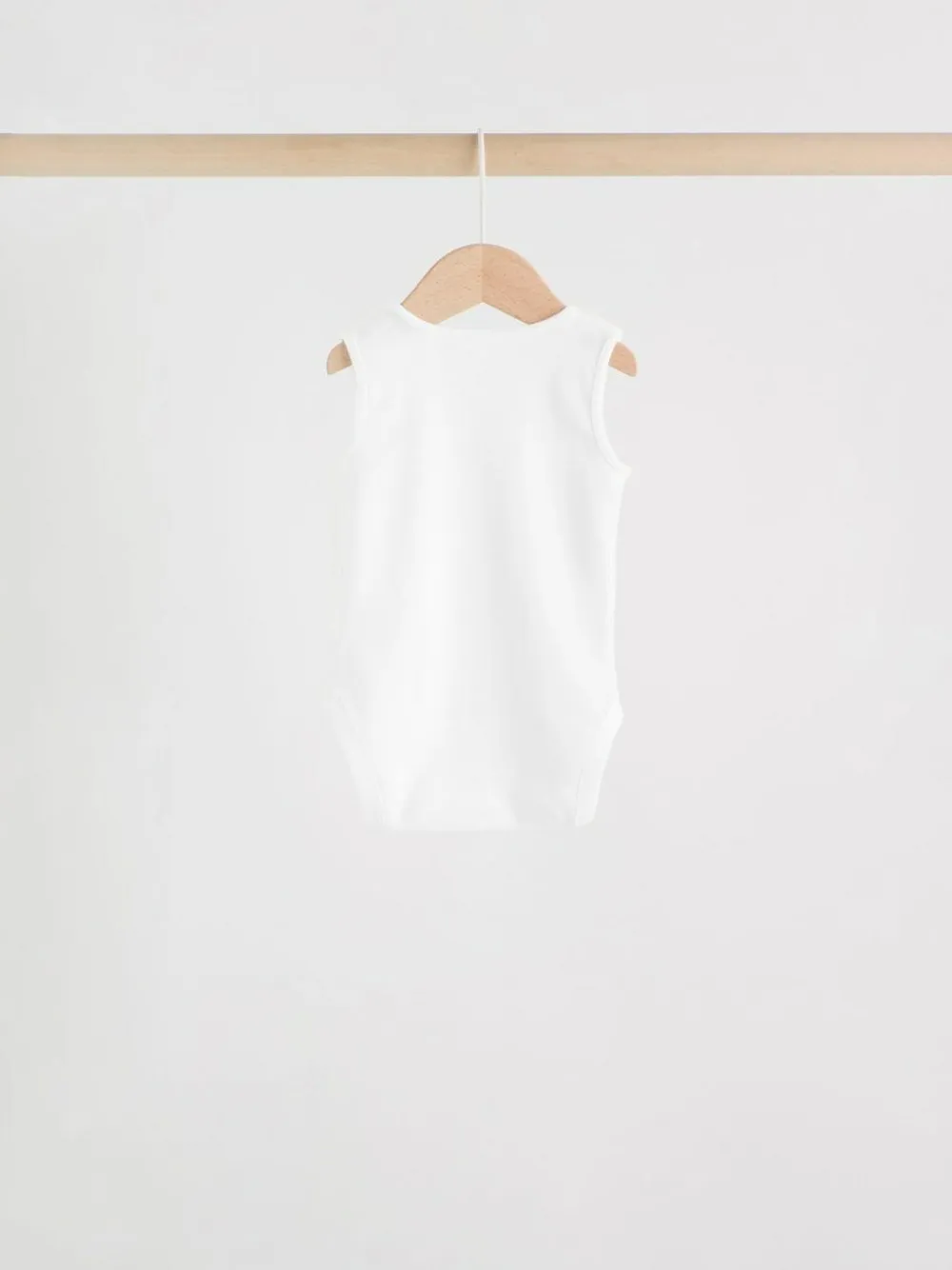 Best Next Pink/White 7 Pack Essential Vest Baby Bodysuits