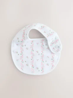 Next Pink/White Baby Bibs 3 Pack^ Bibs|Newborn Accessories