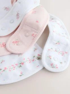 Next Pink/White Baby Bibs 3 Pack^ Bibs|Newborn Accessories