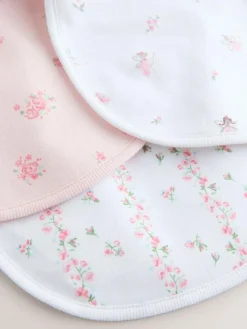 Next Pink/White Baby Bibs 3 Pack^ Bibs|Newborn Accessories