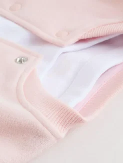 Next Pink/White Baby Jacket, Top and Leggings Set 3 Piece (0mths-2yrs)^ Sets & Coords