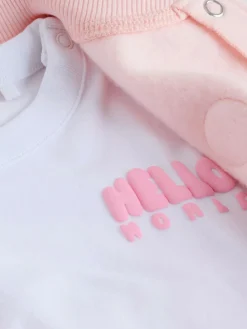 Next Pink/White Baby Jacket, Top and Leggings Set 3 Piece (0mths-2yrs)^ Sets & Coords