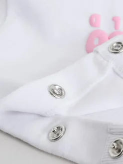 Next Pink/White Baby Jacket, Top and Leggings Set 3 Piece (0mths-2yrs)^ Sets & Coords