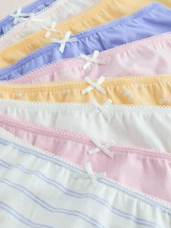 Outlet Next Briefs 10 Pack (1.5-16yrs) Pink/White