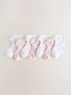 Next Lace Baby Socks 7 Pack (0mths-2yrs)^ Nightwear|Socks & Tights