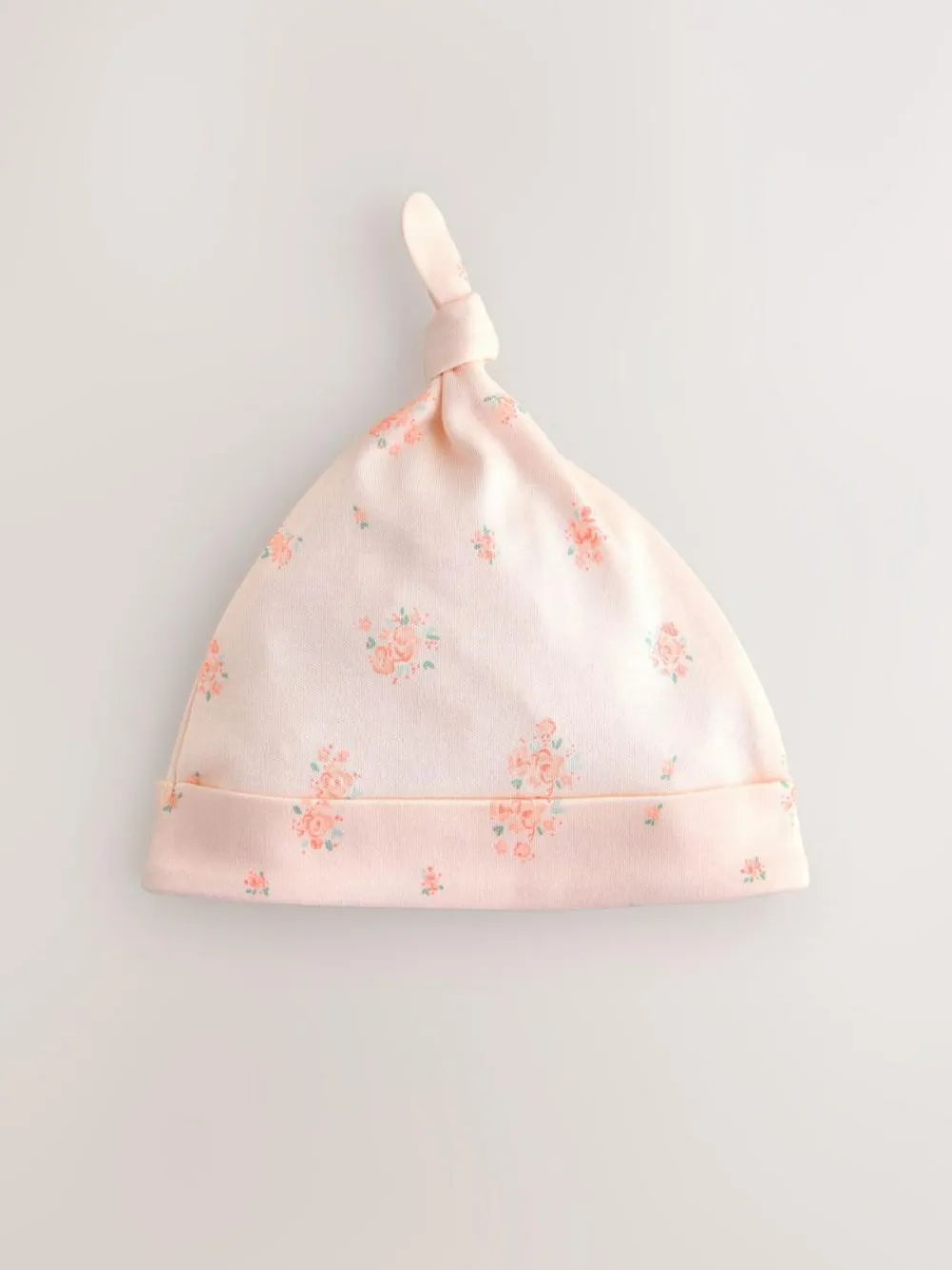 Next Pink/White Tie Top Baby Beanies 3 Pack (0-12mths)^ Hats & Scratch Mitts|Newborn Accessories