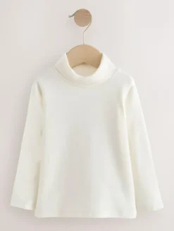 Outlet Next Roll Neck Tops 3 Pack (3mths-7yrs) Pink/White/Blue