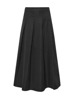 Clearance PixieGirl Petite Black Pleated Full Midaxi Skirt