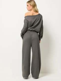 PixieGirl Petite Grey Sweat Wide Leg Jumpsuit^Women Jumpsuits & Playsuits