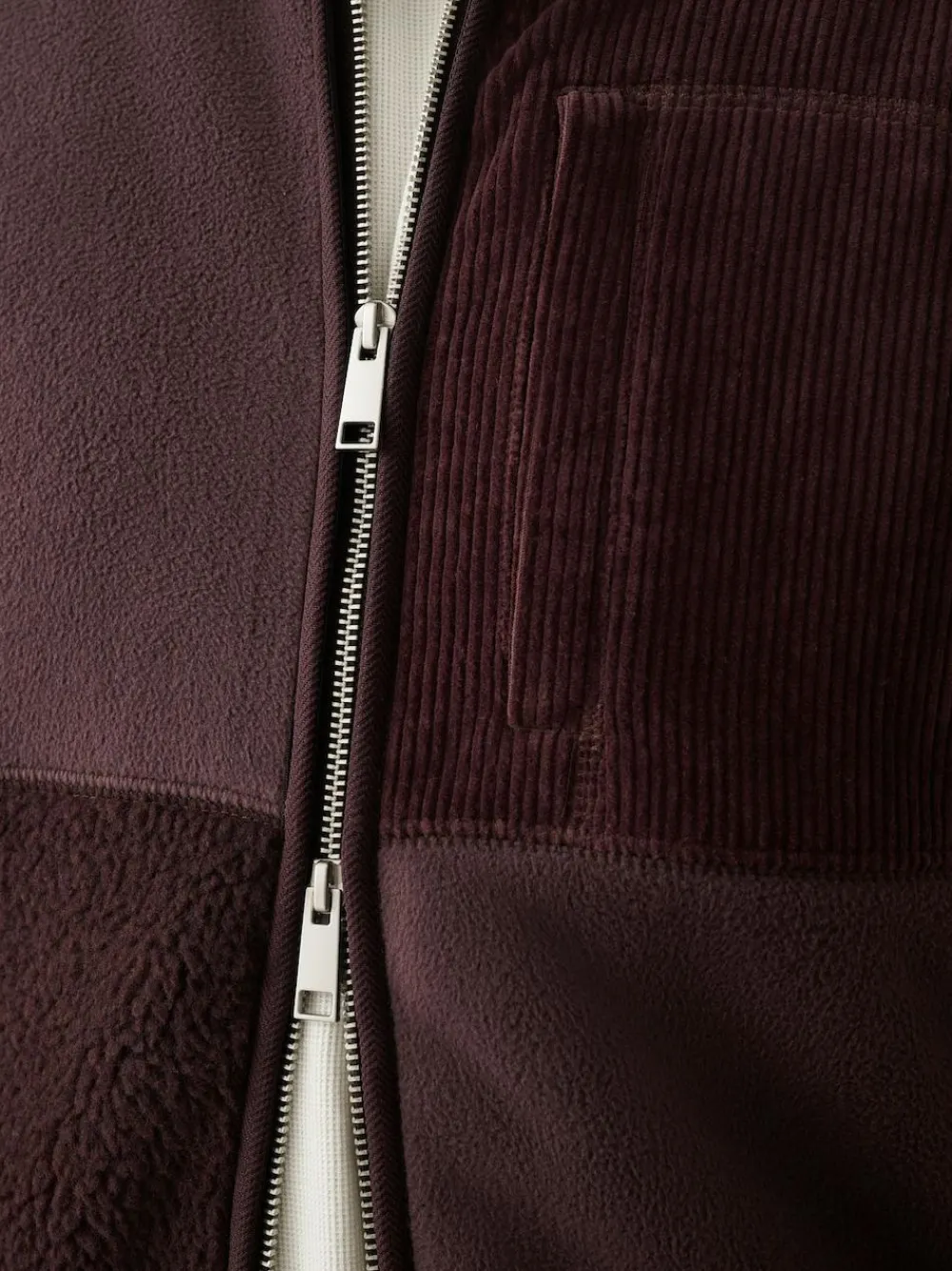 Next Cord Block Zip Through Funnel Fleece^ Sweatshirts & Hoodies|Sweatshirts & Hoodies