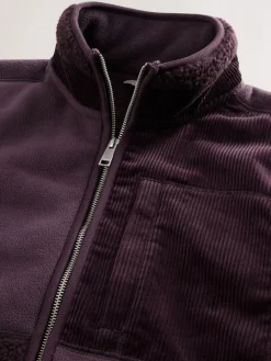 Next Cord Block Zip Through Funnel Fleece^ Sweatshirts & Hoodies|Sweatshirts & Hoodies