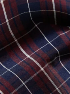 Sale Next Long Sleeve Cotton Check Shirt (3-16yrs) Plum Purple