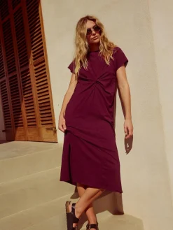 Next Twist Short Sleeved T-Shirt Summer Dress^Women Midi Dresses|Dresses