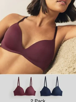 Next A-E Push Up Padded Non Wired Smoothing Bras 2 Pack^Women Bras