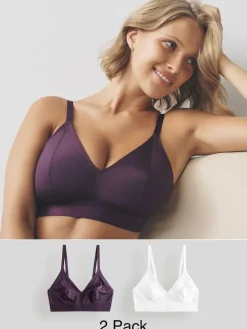 Next Bralette DD+ Ultimate Comfort Non Wire Bralettes 2 Pack^Women Dd+ Range