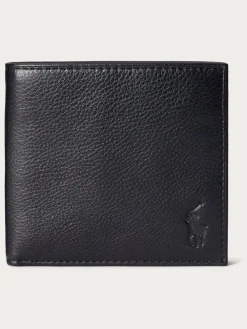Polo Ralph Lauren Black Billfold Leather Wallet^ Wallets