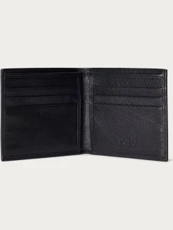 Polo Ralph Lauren Black Billfold Leather Wallet^ Wallets