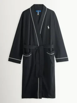 New Polo Ralph Lauren Black Jersey Robe