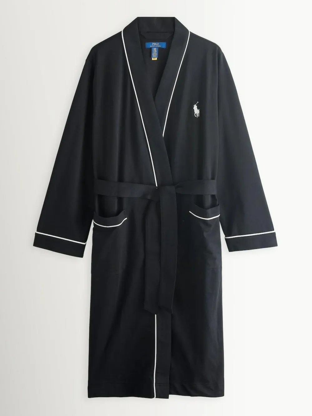 New Polo Ralph Lauren Black Jersey Robe