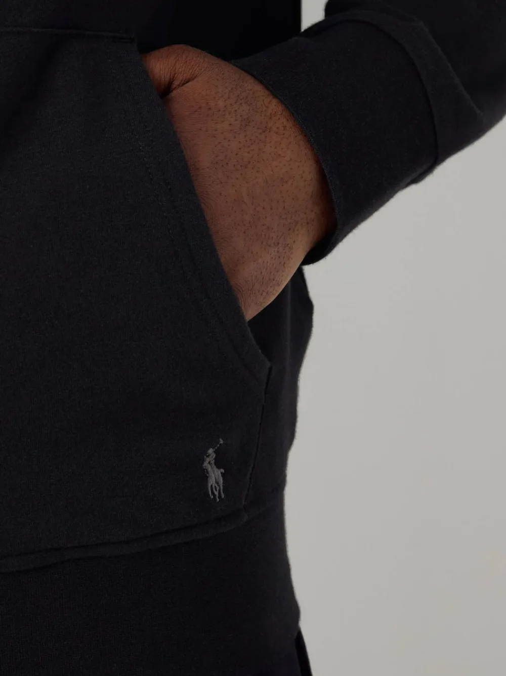 Polo Ralph Lauren Black Loungewear Zip Through Jersey Stretch Hoodie^ Loungewear