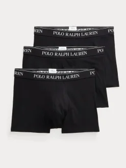 Polo Ralph Lauren Black Stretch Cotton Boxers 3 Pack^ Underwear|Underwear