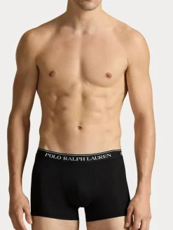 Polo Ralph Lauren Black Stretch Cotton Boxers 3 Pack^ Underwear|Underwear