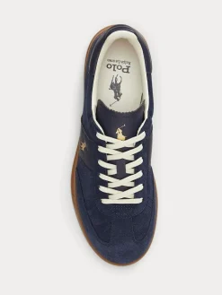 Polo Ralph Lauren Hertitage Aera Suede Mix Trainers^ Sneakers