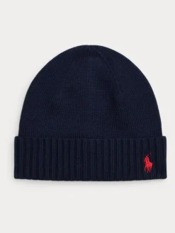 Outlet Polo Ralph Lauren Kids Knit Beanie Hat Blue