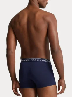 Online Polo Ralph Lauren Blue/Navy Stretch Cotton Boxers 3 Pack