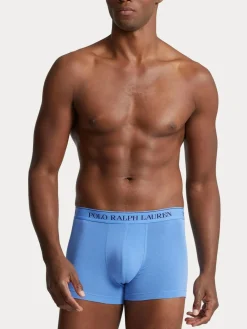 Online Polo Ralph Lauren Blue/Navy Stretch Cotton Boxers 3 Pack