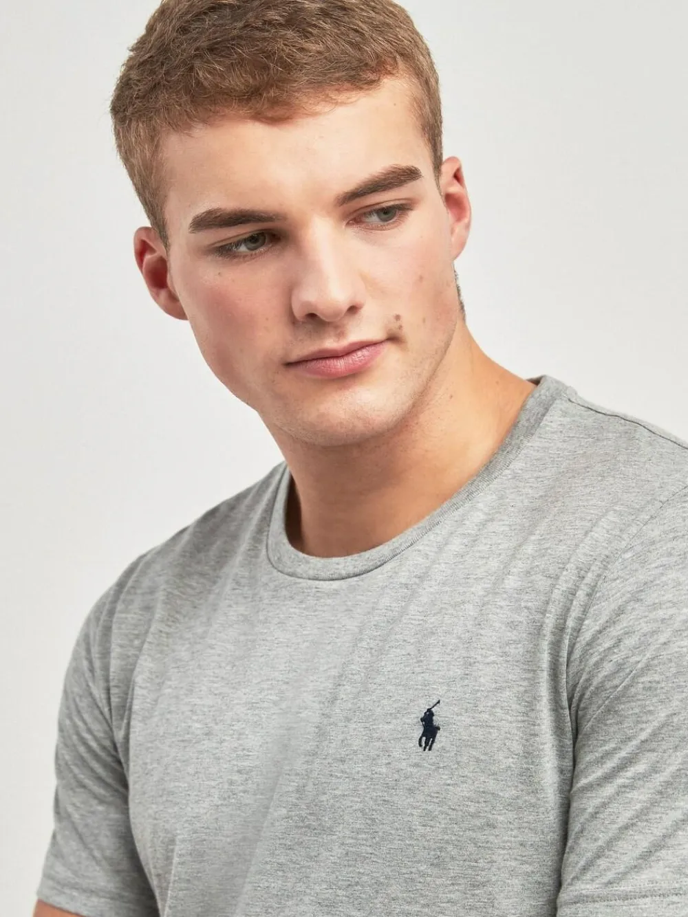 Sale Polo Ralph Lauren Logo Cotton Jersey T-Shirt Grey