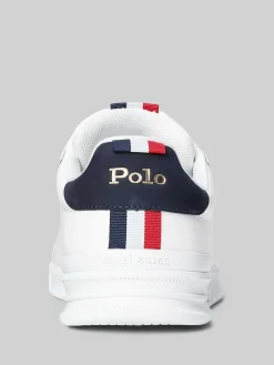 New Polo Ralph Lauren Leather Heritage Court II Trainers Multi
